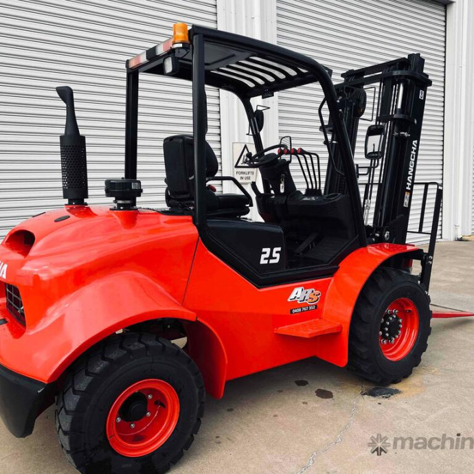 Hangcha 2.5t RT Forklift CPCD25 - 3 Speed Diesel 4.3m Reach Sideshift Fork Positioner